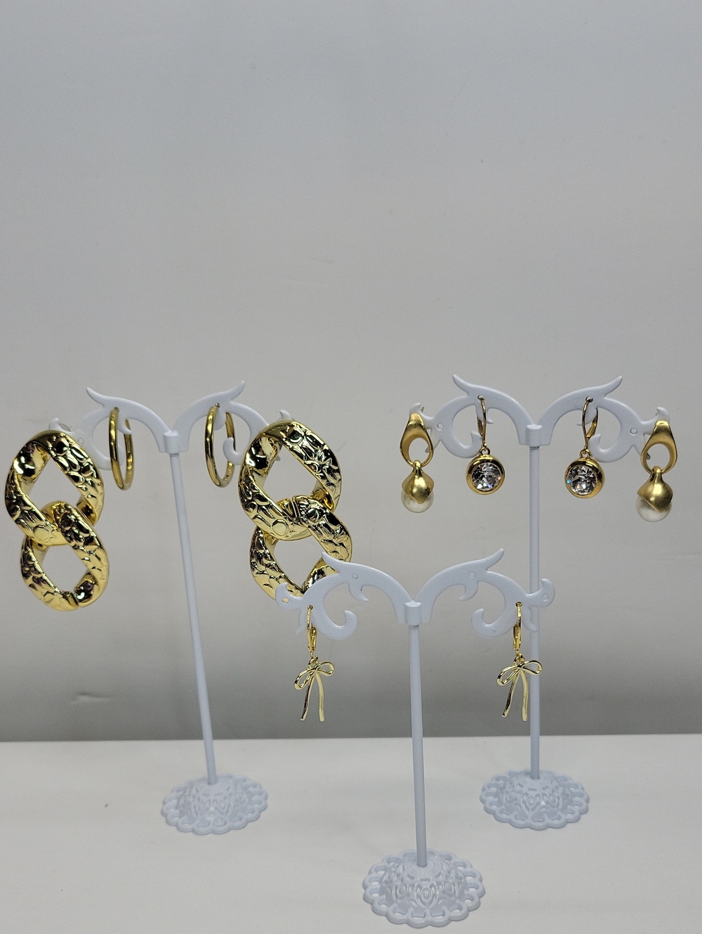Gold Tone Drop Earrings